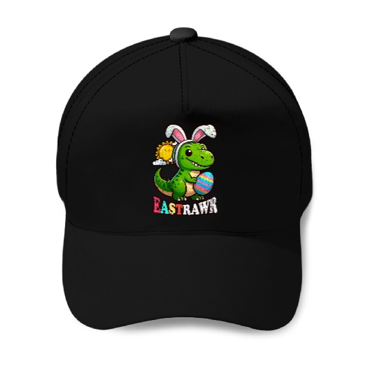 EASTRAWR DINOSAUR EASTER Baseball Caps
