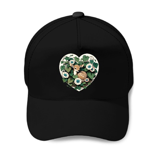 Spring Fawn Baseball Caps