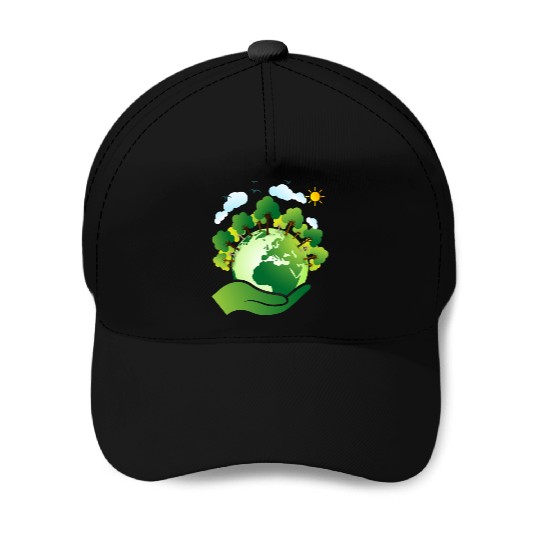 Earth day Baseball Caps