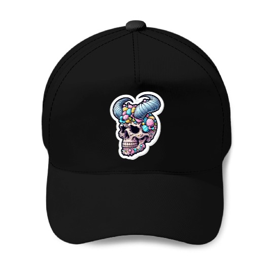 Sweet Reverence: Easter Sugar Skull Baseball Caps