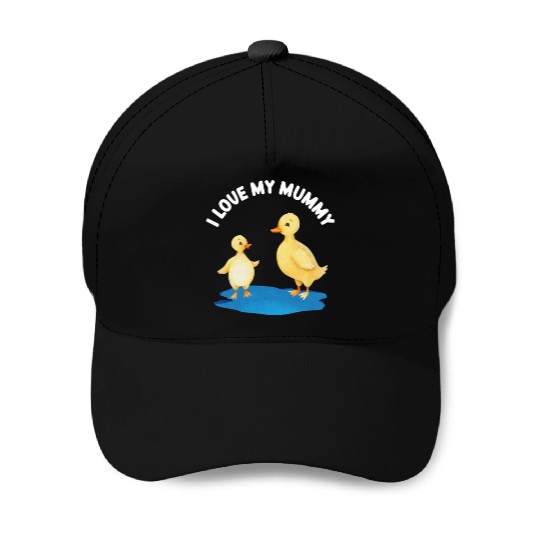 Cute Duck And Duckling Mother's Day For Kids And Baseball Caps
