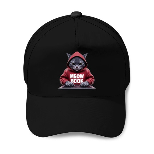 Meow Book Magic Baseball Caps