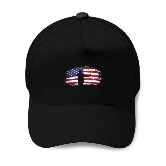 Archery Bow America USA Baseball Caps