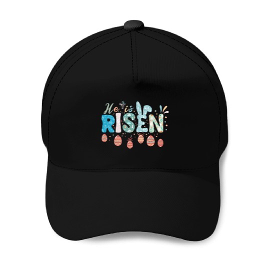 He Is Risen Easter Celebration Theme Baseball Caps