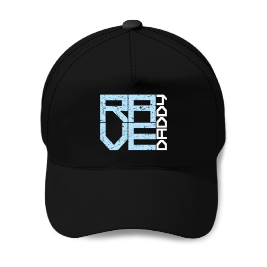 Rave Daddy EDM Techno Music Raver Party Festival Baseball Caps