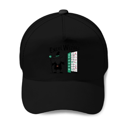 excel wizard funny accountant bookkeepers gift Baseball Caps