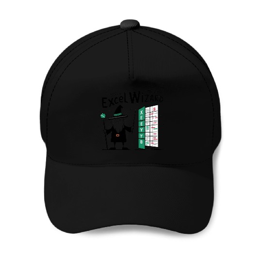 excel wizard funny accountant bookkeepers gift Baseball Caps