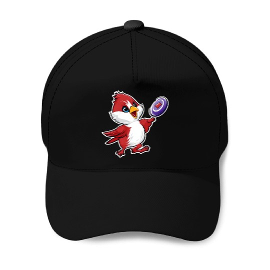 Cardinal Frisbee Fun: Vibrant Cardinal Design for Baseball Caps