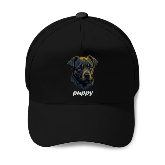 sad dog Baseball Caps
