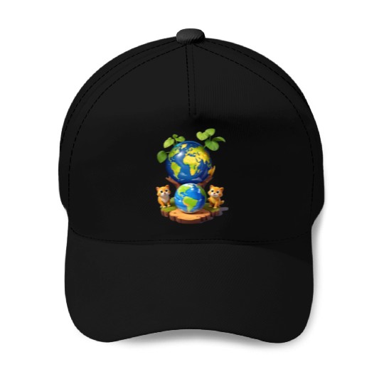 Earth Day Baseball Caps
