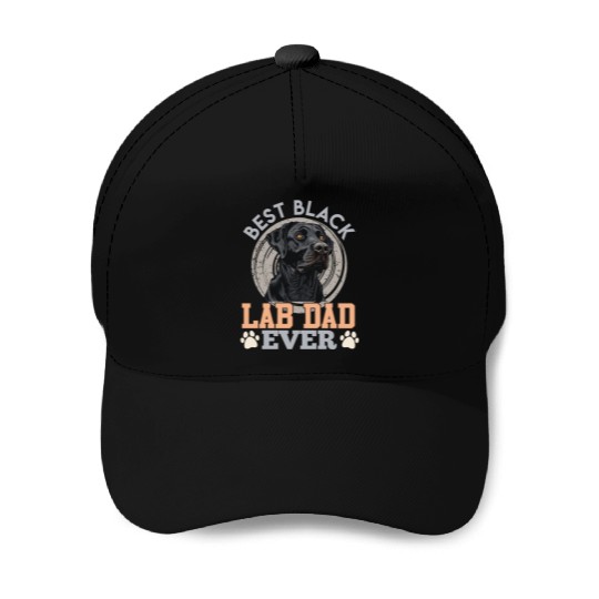 Labrador Owner BEST BLACK LAB DAD EVER Dog Baseball Caps