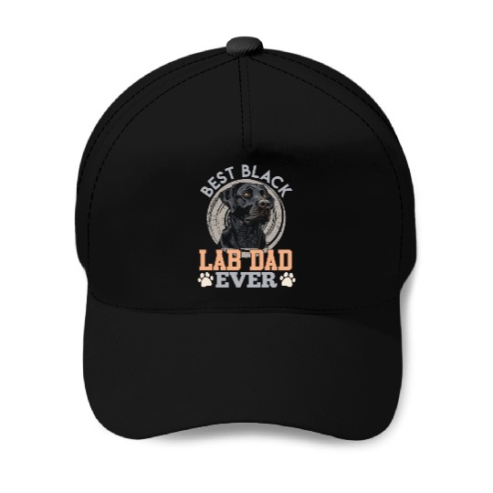 Labrador Owner BEST BLACK LAB DAD EVER Dog Baseball Caps