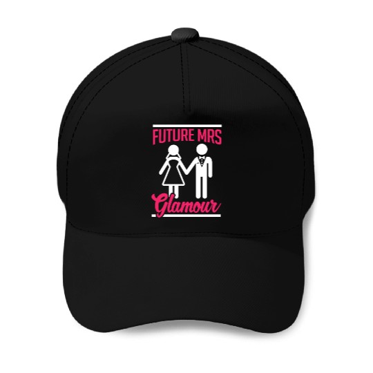 Bridal Future Mrs Glamous Baseball Caps