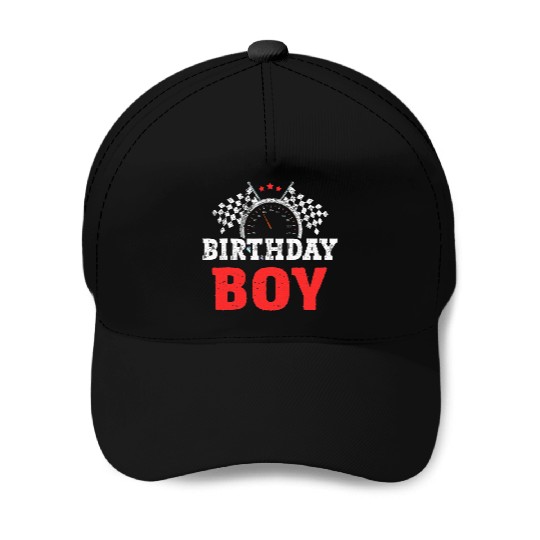 Birthday Boy Race Car Racing Car Driver Birthday Baseball Caps
