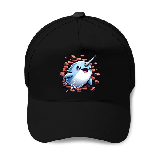 Narwhal Surprise Baseball Caps