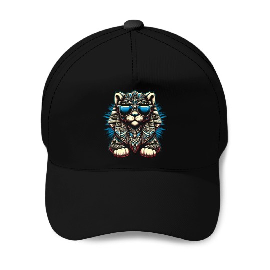 Cartoon sphinx cute and fun, vintage, Dark better Baseball Caps
