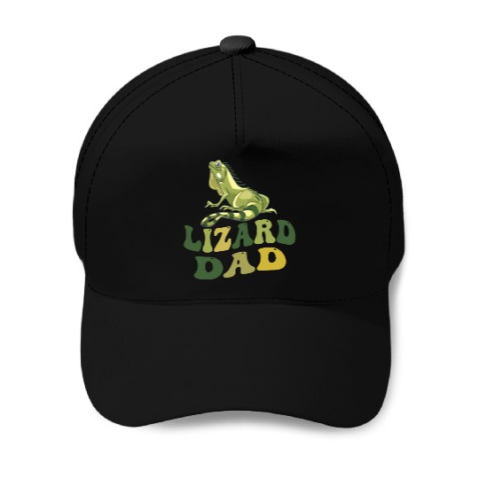 lizard dad Baseball Caps