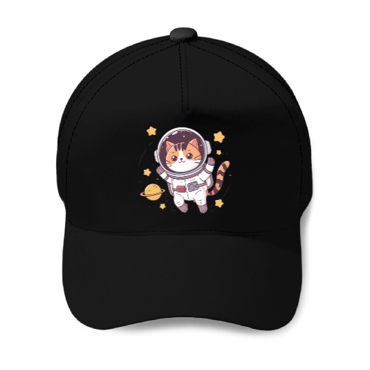 Cosmic Tiger Cub Baseball Caps