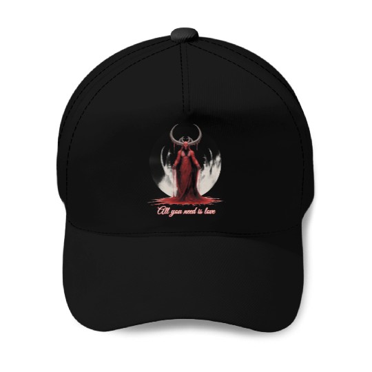 All You Need Is Love - Baphomet Baseball Caps