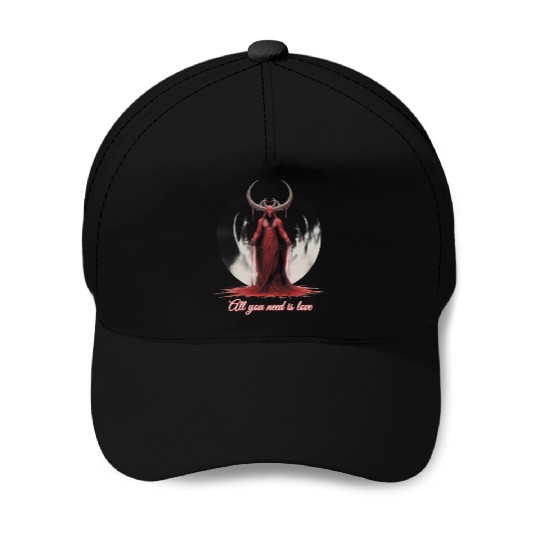 All You Need Is Love - Baphomet Baseball Caps
