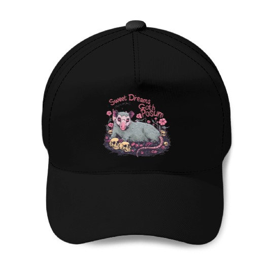sweet dreams goth possum Street Cats Squad Baseball Caps