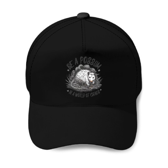 Be a Possum in a world of chaos Street Cats Squad Baseball Caps