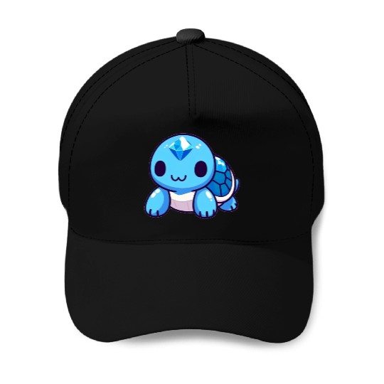Sapphire Turtle Baseball Caps