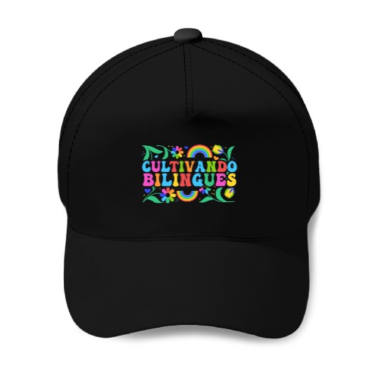 Cultivando Bilingües Spanish Teacher Baseball Caps
