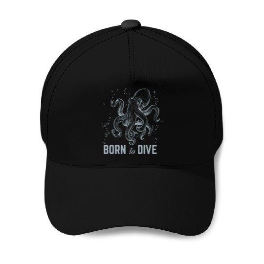 Octopus Ocean Animal Lover - Kraken - Cephalopod Baseball Caps