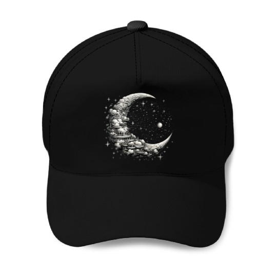 Cool Full Moon - Solar Eclipse, Moon Phases Total Baseball Caps