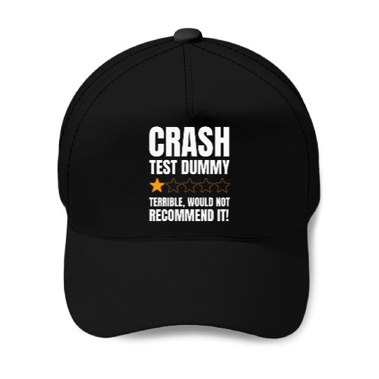 Broken Bone Injury Gifts Crash Test Dummy Baseball Caps