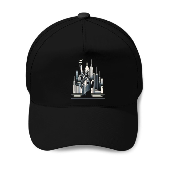 Statue of Liberty Embrace Baseball Caps