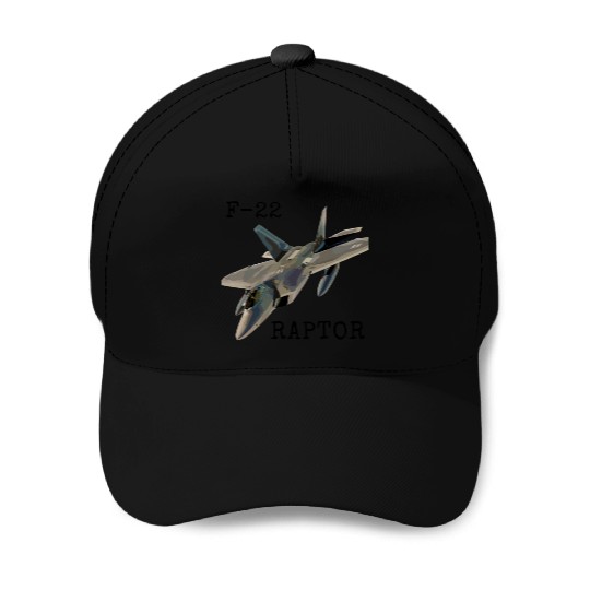 Air Force F-22 Raptor Fighter Jet Military Pilot Baseball Caps