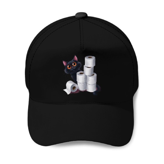 cute cat ,Embrace this lightweight and unique Baseball Caps