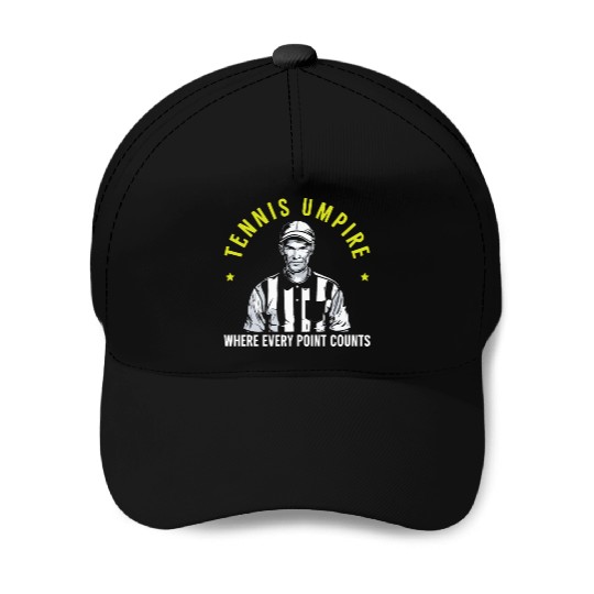 Tennis Umpire Ref Sports Game Official Referee Baseball Caps