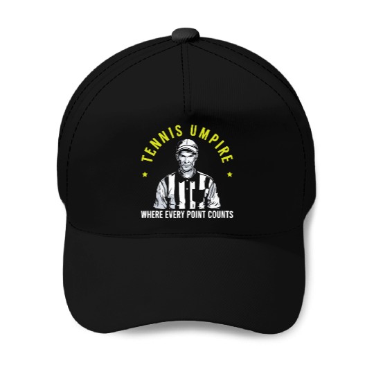 Tennis Umpire Ref Sports Game Official Referee Baseball Caps