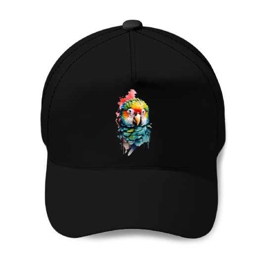 Macaw, Budgie Cockatoo, Parrot Flock Baseball Caps