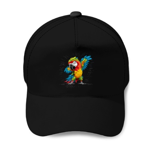 Macaw Parrot for a Bird Lover Animal Lover Baseball Caps