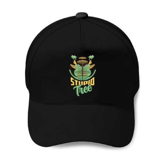 Stupid Tree Frisbee Disc Golf Baseball Caps