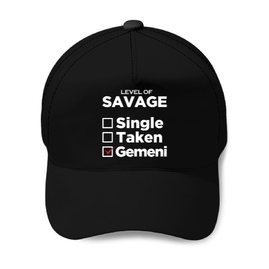 Zodiac Single Taken Gemini Baseball Caps