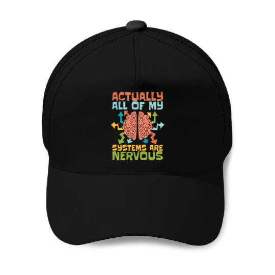 Psychiatrist Actually All Of My Systems Psychology Baseball Caps