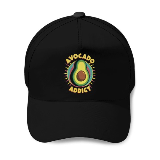 Avocado Addict Baseball Caps