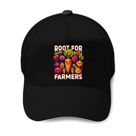Farmers Market Farmer Agriculture Farming Food Baseball Caps