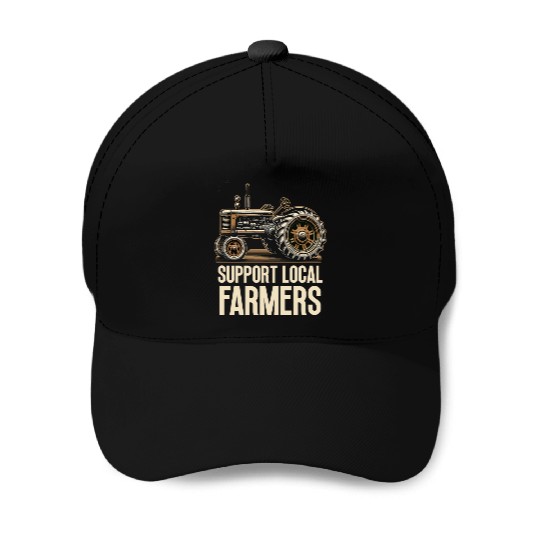 Farmers Market Farmer Agriculture Farming Food Baseball Caps