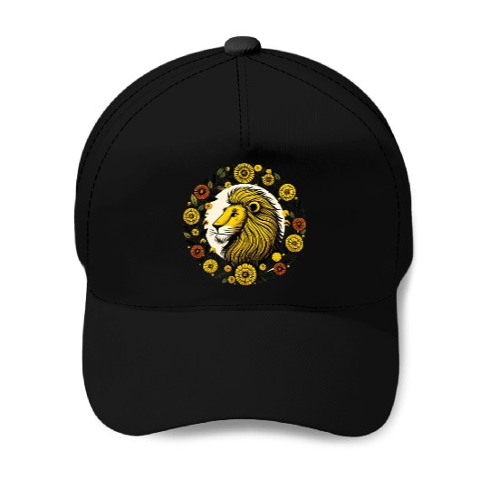 Marigold Leo Lion Baseball Caps