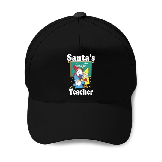 Christmas Elfs Gnomes Santas Teacher Baseball Caps