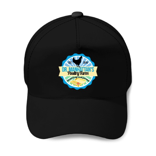 Dr Manhattan Poultry Farm Baseball Caps