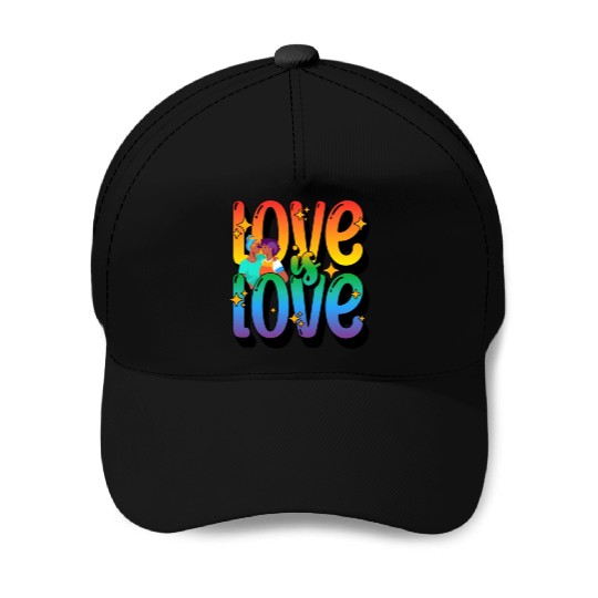 Love is Love, LGBT Baseball Caps, Pride Baseball Caps, Lesbian Gay