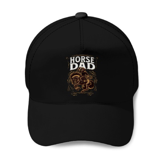 Horse dad Baseball Caps