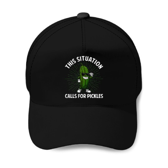 Pickle Design Cucumber Dill Pickle Lover Baseball Caps